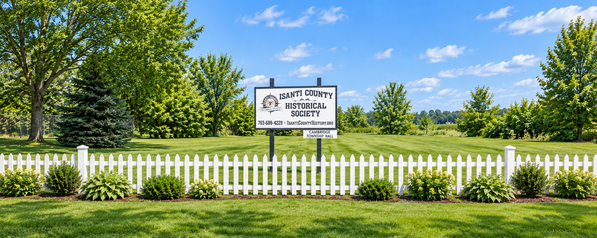 Isanti County Historical Society signage